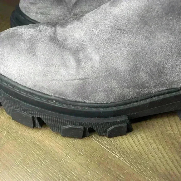 Women’s Nine West Slip On Black And Gray Chunky Size 9m Boots - Picture 9 of 16